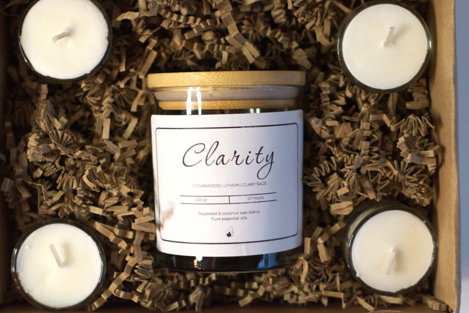 Clarity Candle gift Box - Wonder Wick Scented Aromatherapy Candles