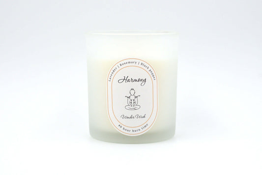 Harmony without lid - Lavender, Rosemary, Black pepper | Aromatherapy Scented Candles | Wonder Wick