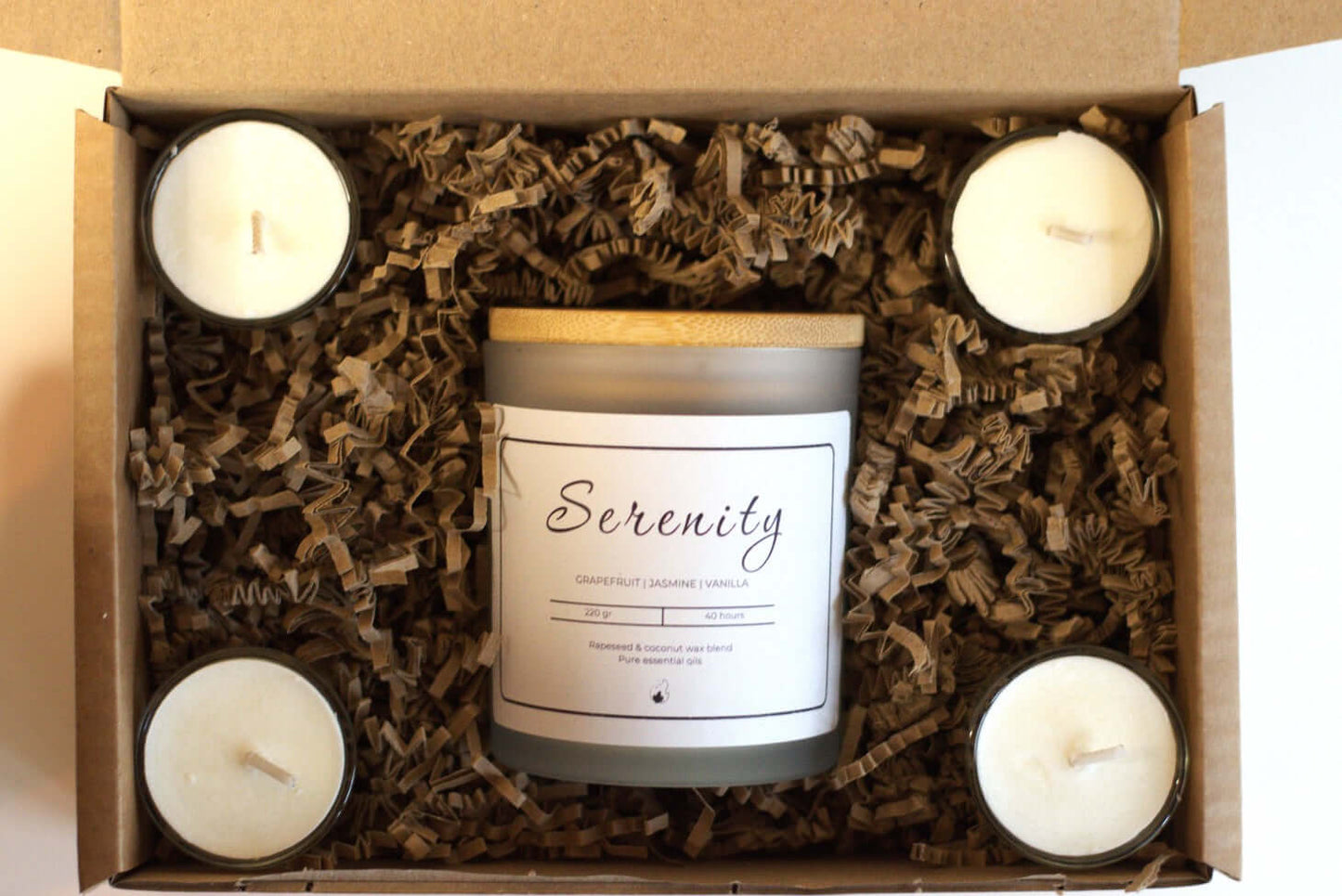 Serenity Candle Gift Box - Wonder Wick Scented Aromatherapy Candles